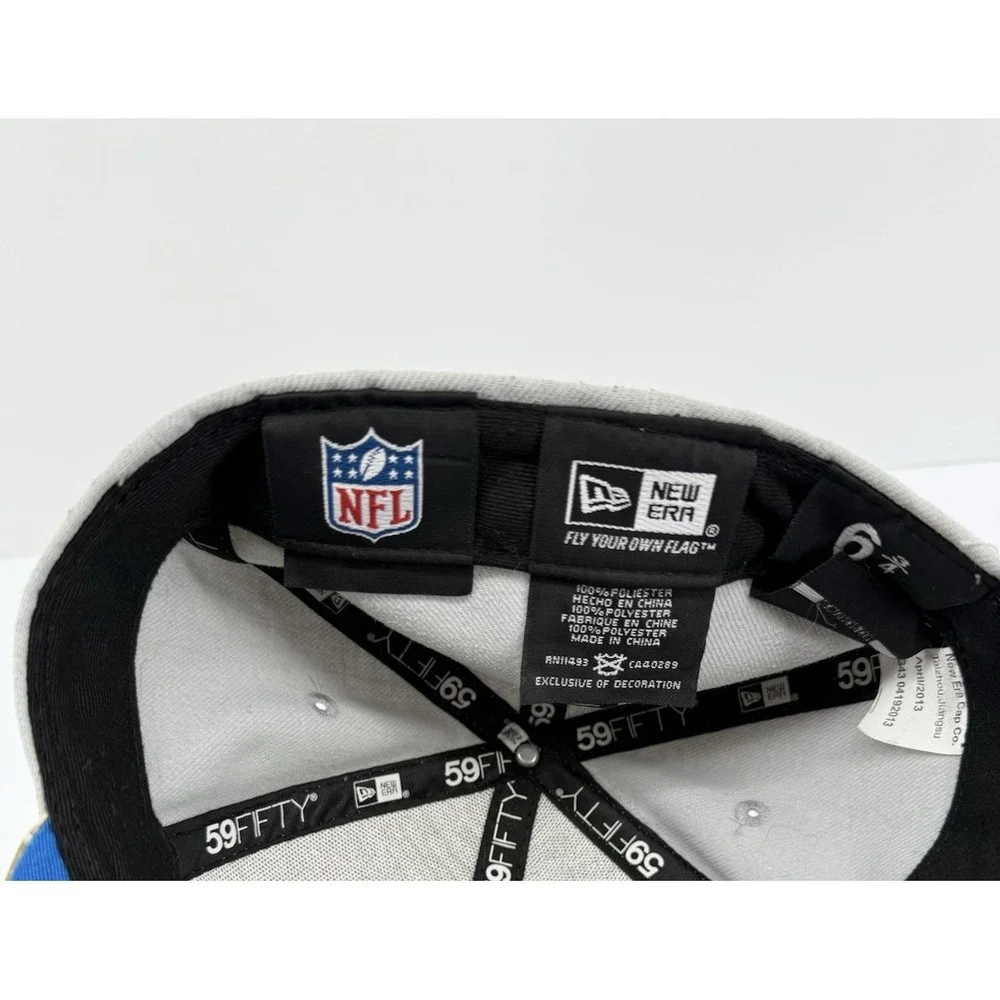 New Era 59FIFTY Detroit Lions Hat Grey Digital Camo NFL Fitted Size 6 3/4 2013